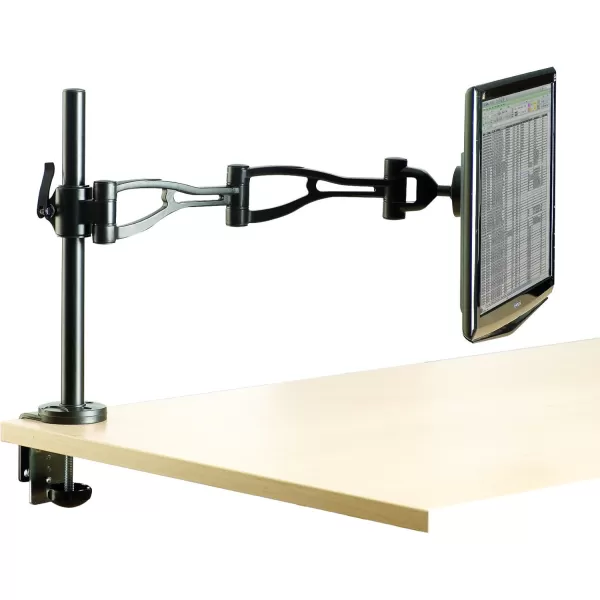 imageFellowes 8041601 Professional Series Adjustable Depth Computer Monitor Stand for Desk with Single Monitor Arm 30 Inch Monitor Capacity