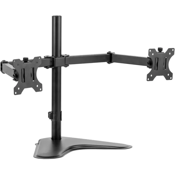 imageFellowes 8043701 Professional Series Free Standing Computer Monitor Stand for 2 Monitors with Horizontal Monitor Arms 27 Inch Monitor CapacityDouble Arm