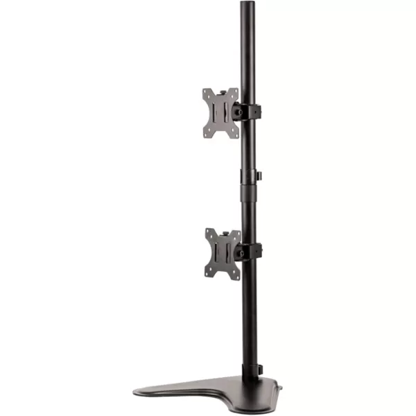 imageFellowes 8043701 Professional Series Free Standing Computer Monitor Stand for 2 Monitors with Horizontal Monitor Arms 27 Inch Monitor CapacityDouble Stacking Arm