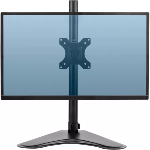 imageFellowes 8043701 Professional Series Free Standing Computer Monitor Stand for 2 Monitors with Horizontal Monitor Arms 27 Inch Monitor CapacityFrench