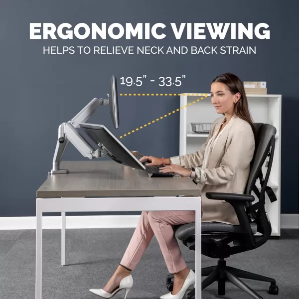 imageFellowes Platinum Series Dual Monitor Arm for 32Inch Monitors Full Motion 360 Rotation VESA Mount with Grommet or Clamp USB Ports Ergonomic Silver 8056501