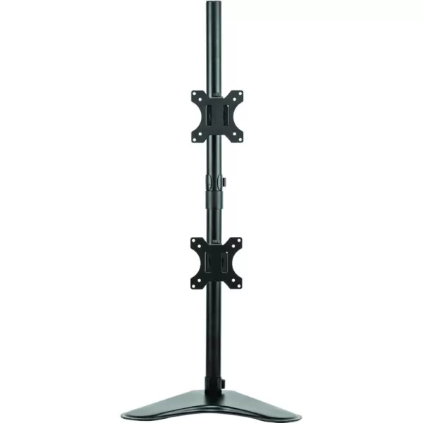 imageFellowes 8043701 Professional Series Free Standing Computer Monitor Stand for 2 Monitors with Horizontal Monitor Arms 27 Inch Monitor CapacityDouble Stacking Arm