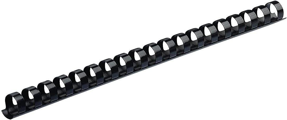 imageFellowes Plastic Binding Combs  Round Back 516 Inches 40 sheets Black 100 Pack 52507100 Count Pack of 1