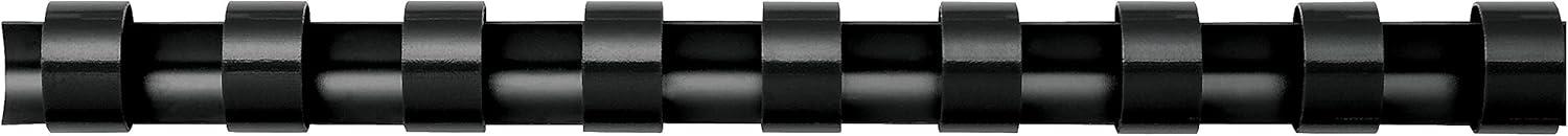 imageFellowes Plastic Binding Combs  Round Back 516 Inches 40 sheets Black 100 Pack 52507516 40 Sheet Capacity