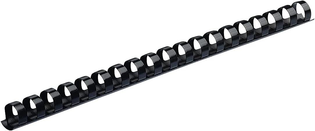 imageFellowes Plastic Binding Combs  Round Back 516 Inches 40 sheets Black 100 Pack 52507Pack of 100