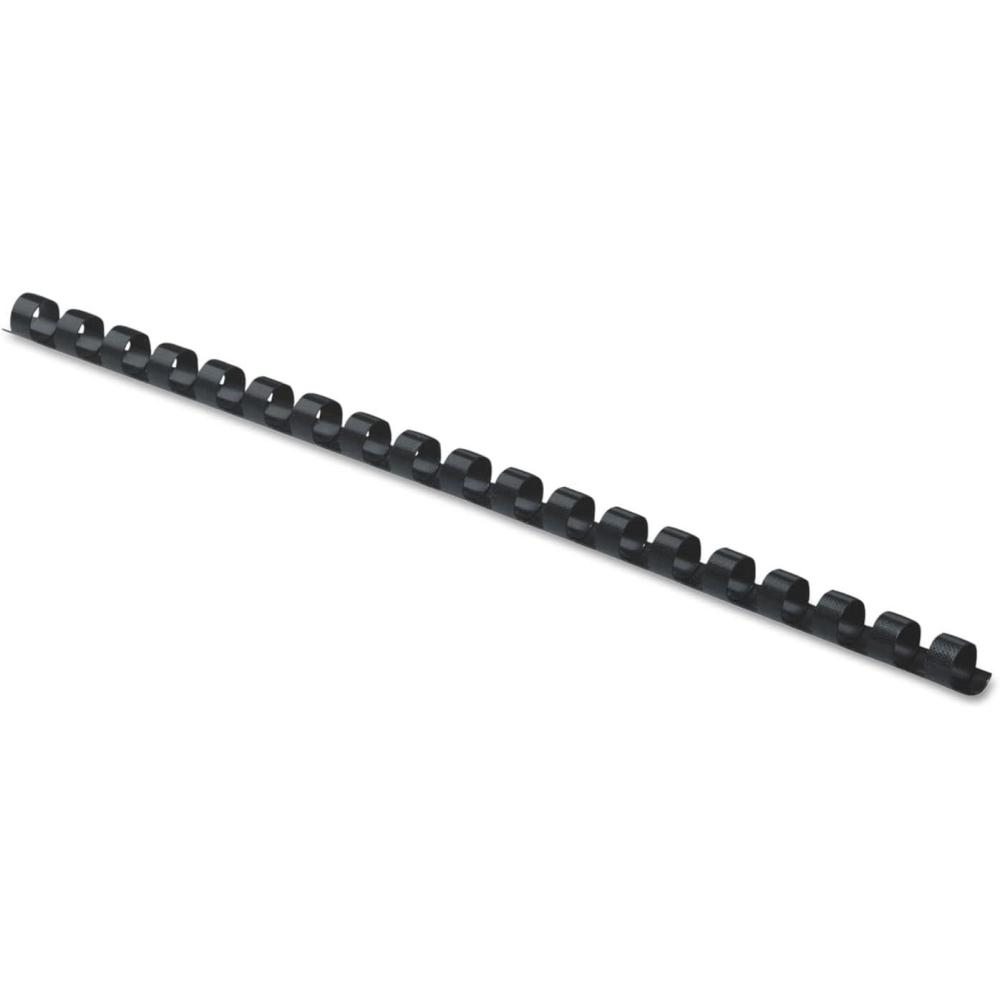 imageFellowes Plastic Binding Combs  Round Back 516 Inches 40 sheets Black 100 Pack 52507100 Pack