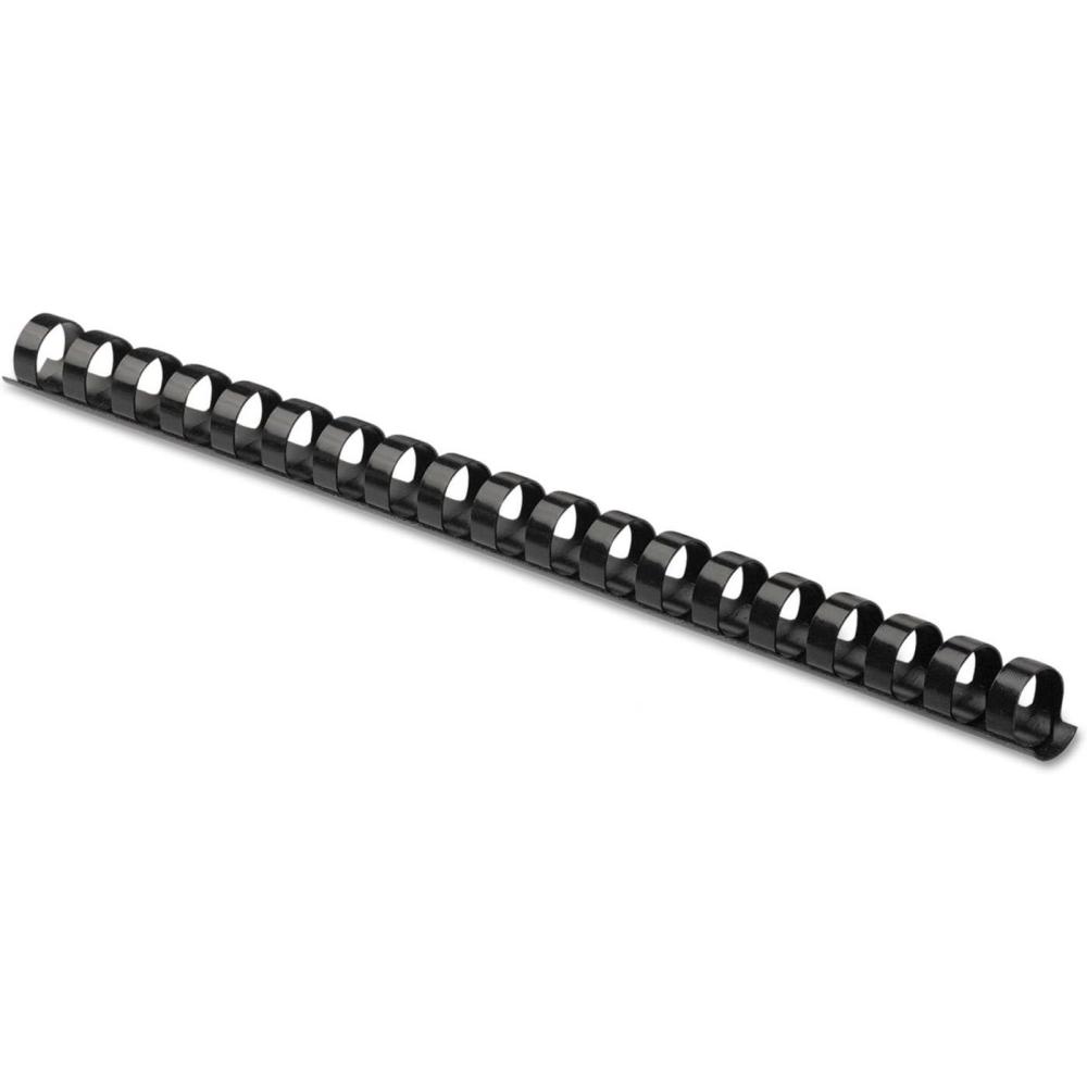 imageFellowes Plastic Binding Combs  Round Back 516 Inches 40 sheets Black 100 Pack 5250758 120 Sheet Capacity