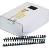 imageFellowes Plastic Binding Combs  Round Back 516 Inches 40 sheets Black 100 Pack 5250758 120 Sheet Capacity
