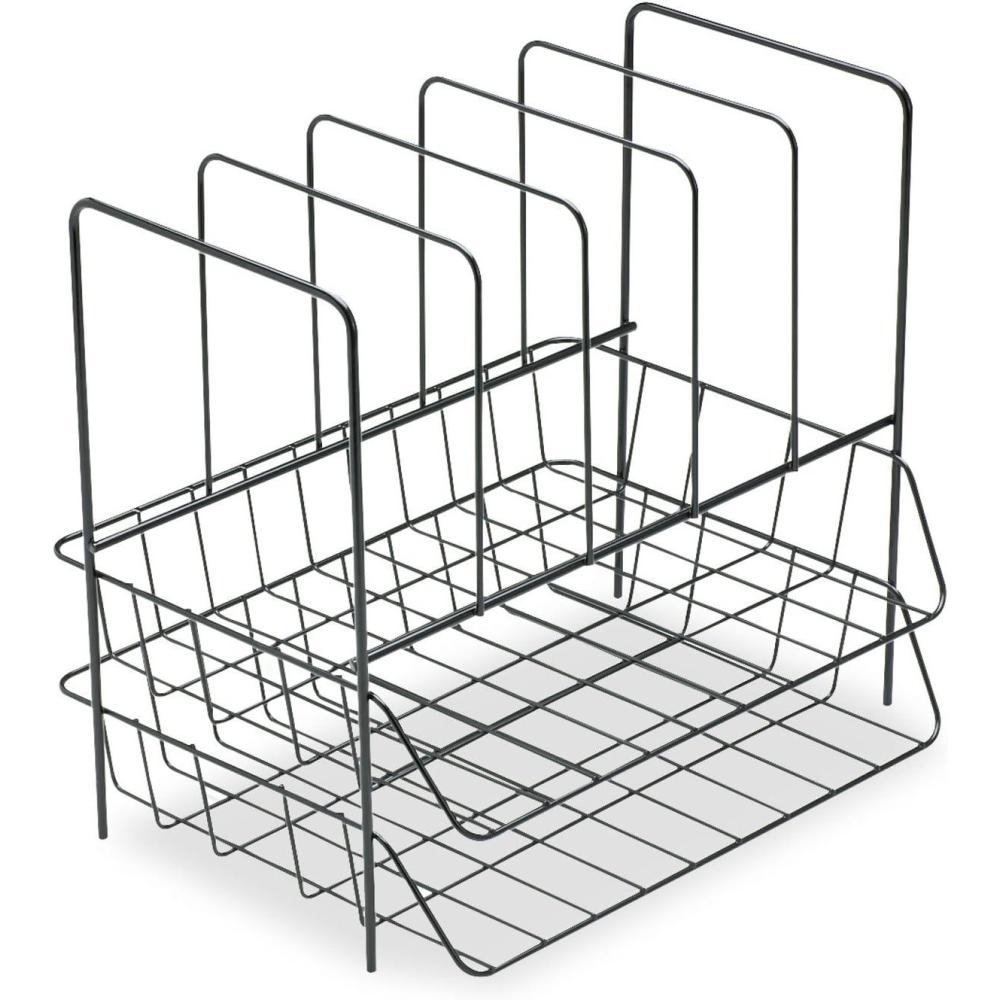 imageFellowes Side Load Double Tray with 5 Section Sorter Wire Letter Size Black 72371