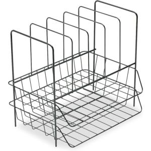 imageFellowes Side Load Double Tray with 5 Section Sorter Wire Letter Size Black 72371