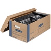 image:imageBankers Box 0065901 SmoothMove Prime Small Moving Boxes Lift Lid 24l x 12w x 10h KraftBlue 8CT