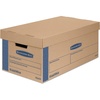 image:imageBankers Box 0065901 SmoothMove Prime Small Moving Boxes Lift Lid 24l x 12w x 10h KraftBlue 8CT