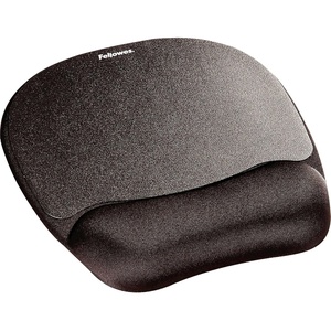 image:imageFellowes Memory Foam Mouse PadWrist Rest Black 917650193L x 79W inches