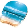 image:imageFellowes Photo Gel Mouse Pad Wrist Rest with MICROBAN  Sandy Beach 9179301Blue