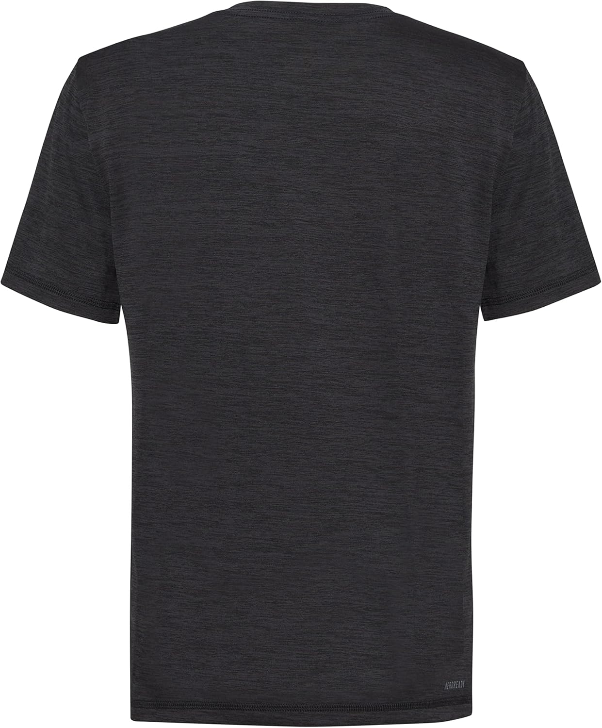 adidas Boys Short Sleeve Aeroready Feel Free Bos TeeBlack Heather With Blue