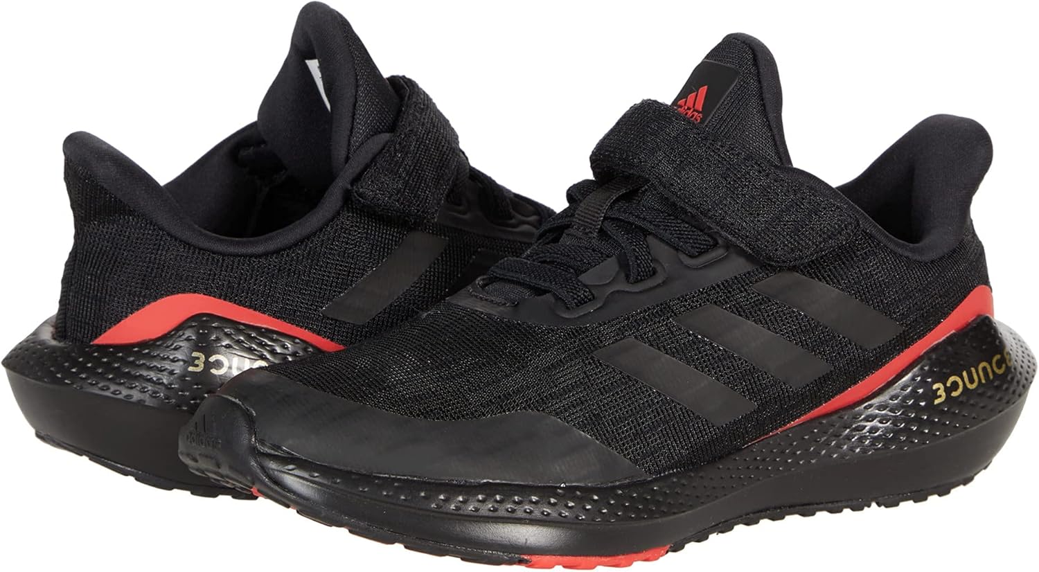 adidas UnisexChild EQ21 Running ShoeBlackBlackVivid Red