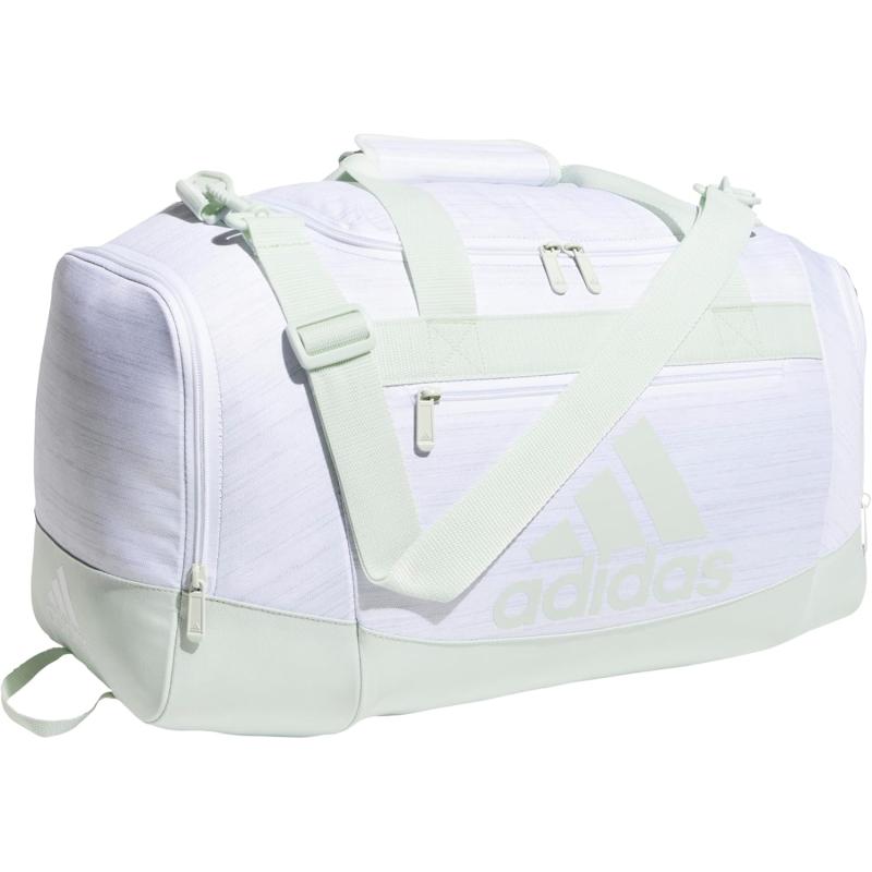 adidas Unisex Defender 4 Small Duffel Bag Team Navy Blue One SizeTwo Tone WhiteClear OnixLinen Green