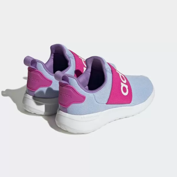 adidas Kids Lite Racer Adapt 40 Running ShoeBlue DawnLucid FuchsiaViolet Fusion