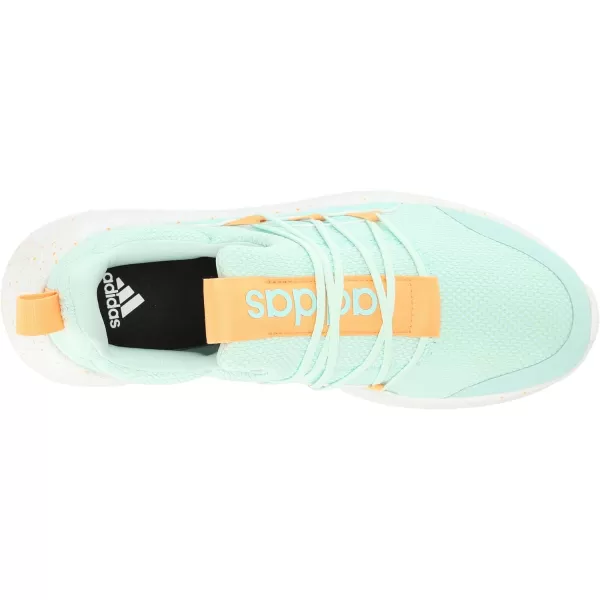 adidas Kids Lite Racer Adapt 50 Slip On Lace ShoeSemi Flash AquaHazy OrangeSemi Green Spark