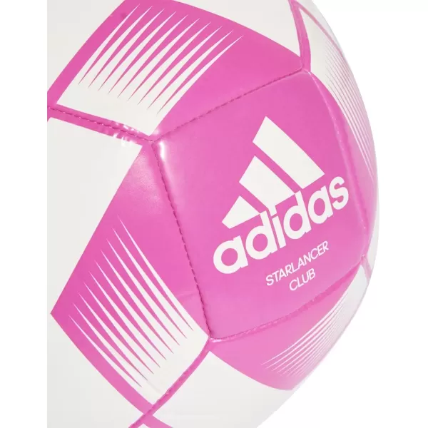 adidas Starlancer Club Soccer BallTeam Shock PinkWhite