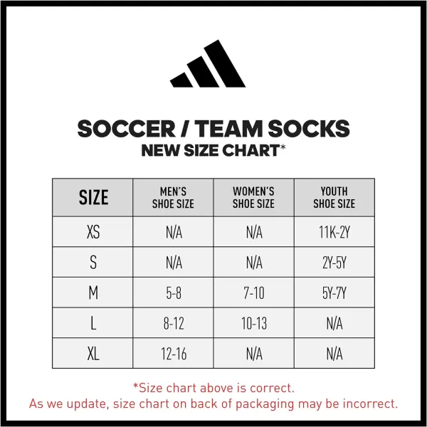 adidas Unisex Adult Metro 6 Soccer Socks 1 PairTeam Power RedClear GreyWhite