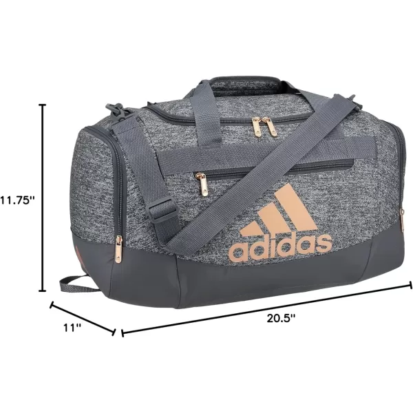 adidas Unisex Defender 4 Small Duffel Bag Team Navy Blue One SizeJersey Onix GreyRose GoldOnix Grey