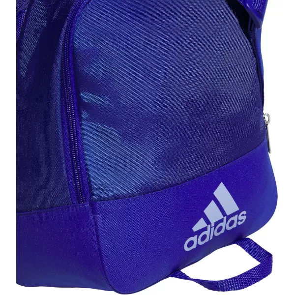 adidas Unisex Defender 4 Small Duffel Bag Team Navy Blue One SizeSemi Lucid BlueSilver MetallicBlue Spark