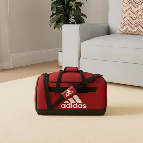 adidas Unisex Defender 4 Small Duffel Bag Team Navy Blue One SizeTeam Power Red