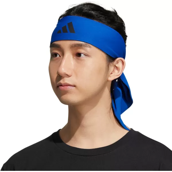 adidas UnisexAdult Alphaskin Tie HeadbandCollegiate Royal BlueBlack2