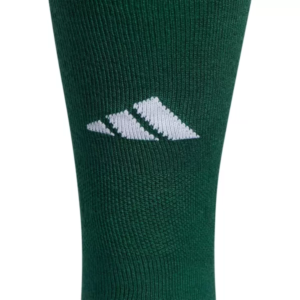 adidas UnisexAdult Utility All Sport Over the Calf Otc Socks 1pairTeam Dark GreenWhite2