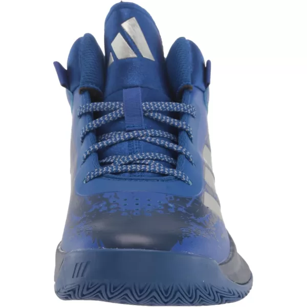 adidas UnisexChild Cross Em Up 5 Basketball ShoeTeam Royal BlueSilver Metallic