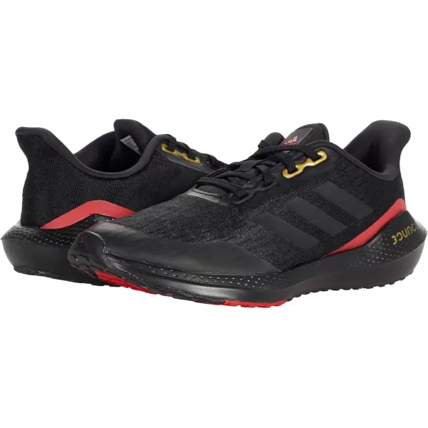 adidas UnisexChild EQ21 Running ShoeBlackBlackVivid Red