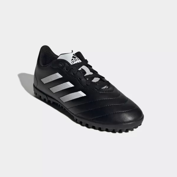 adidas UnisexChild Goletto VIII Turf Soccer ShoeBlackWhiteRed