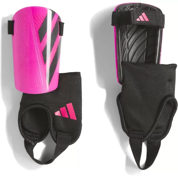 adidas UnisexKids Tiro Match Soccer Shin GuardsBlackTeam Shock Pink