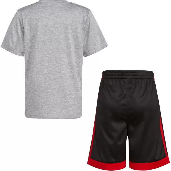 adidas boys 2 Piece Game Time Short SetMedium Grey Heather