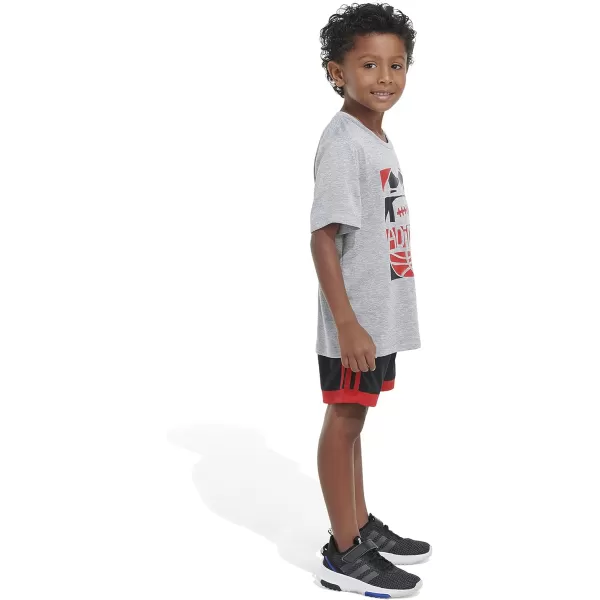 adidas boys 2 Piece Game Time Short SetMedium Grey Heather
