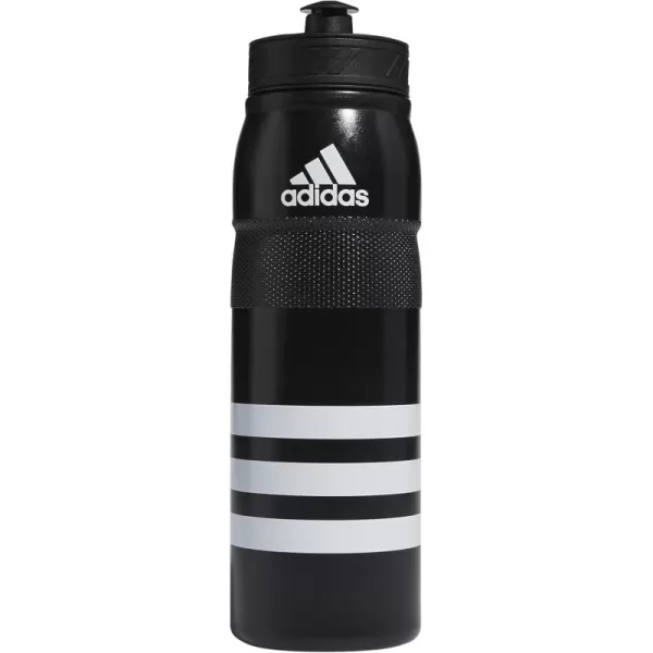 adidas 750 ML 28 oz Stadium Refillable Plastic Sport Water Bottle BlackWhiteBlack One SizeBlackWhite