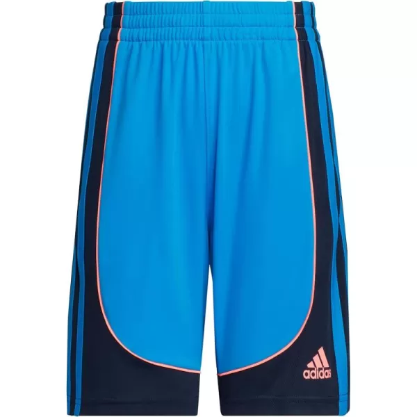 adidas Boys Aeroready Elastic Waistband Basketball Creator ShortBlue Rush