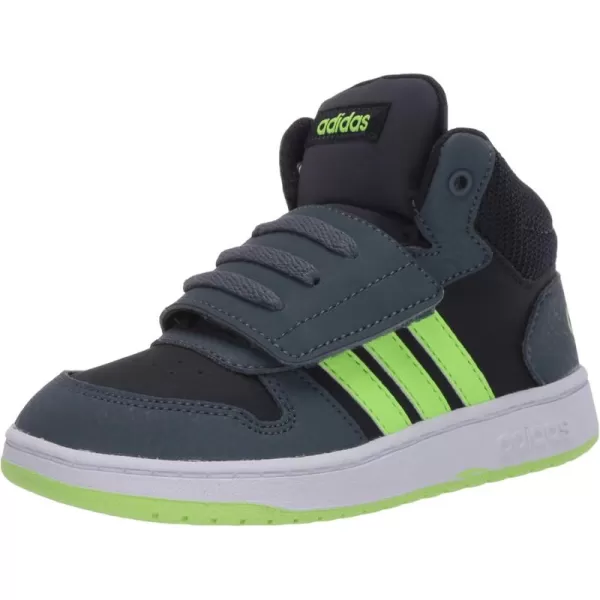 adidas Boys Hoops 20 Mid Ankle Basketball ShoeInkGreenLegacy Blue