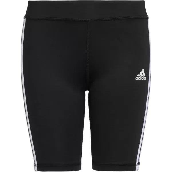 adidas Girls Detached Waistband 3 Stripe Bike ShortBlack