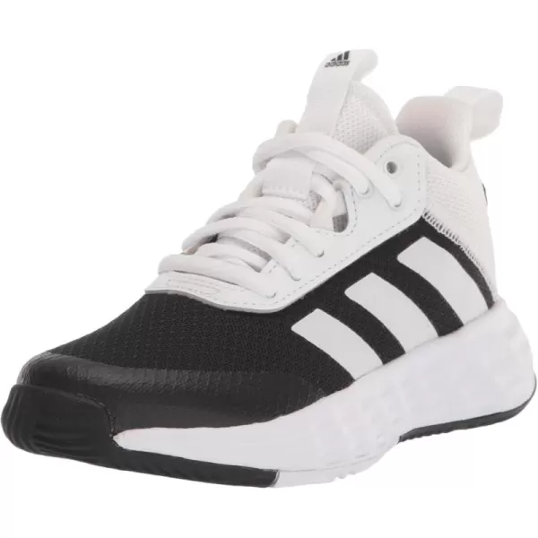 adidas Kids Own the Game 20 Basketball ShoeBlackWhiteBlack