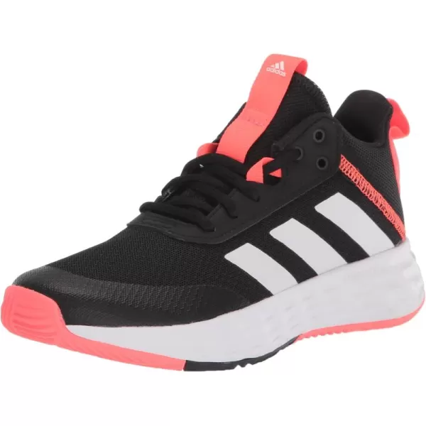 adidas Kids Own the Game 20 Basketball ShoeCore BlackWhiteTurbo