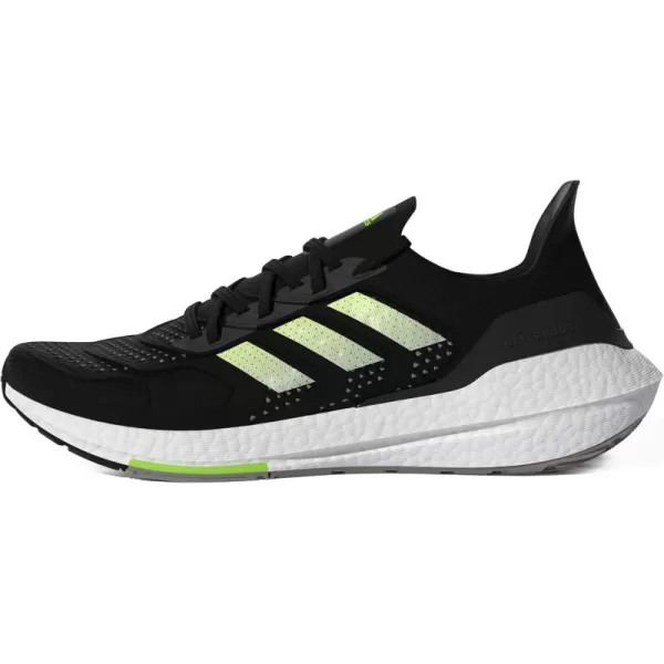 adidas Mens Ultraboost 22 Heatrdy Running ShoesCore BlackSolar YellowCloud White