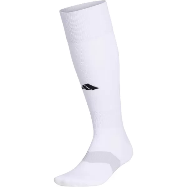 adidas Unisex Adult Metro 6 Soccer Socks 1 PairWhiteClear GreyBlack