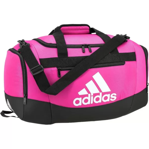 adidas Unisex Defender 4 Small Duffel Bag Team Navy Blue One SizeTeam Shock Pink