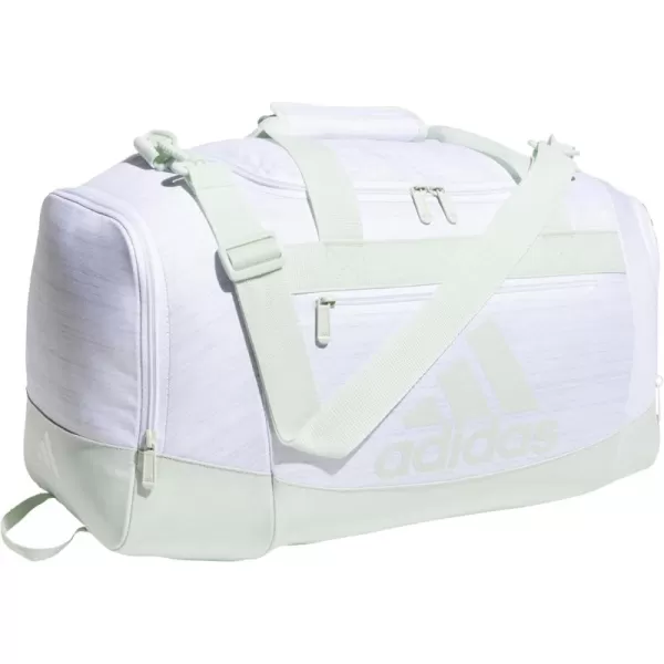 adidas Unisex Defender 4 Small Duffel Bag Team Navy Blue One SizeTwo Tone WhiteClear OnixLinen Green