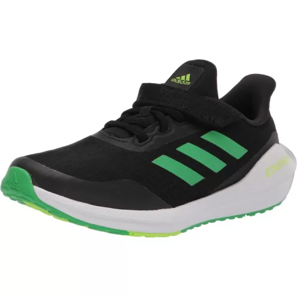 adidas UnisexChild EQ21 Running ShoeBlackSemi Screaming GreenSignal Green
