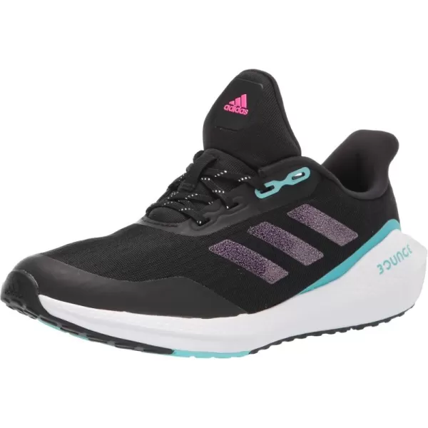 adidas UnisexChild EQ21 Running ShoeBlackShock PinkPulse Aqua