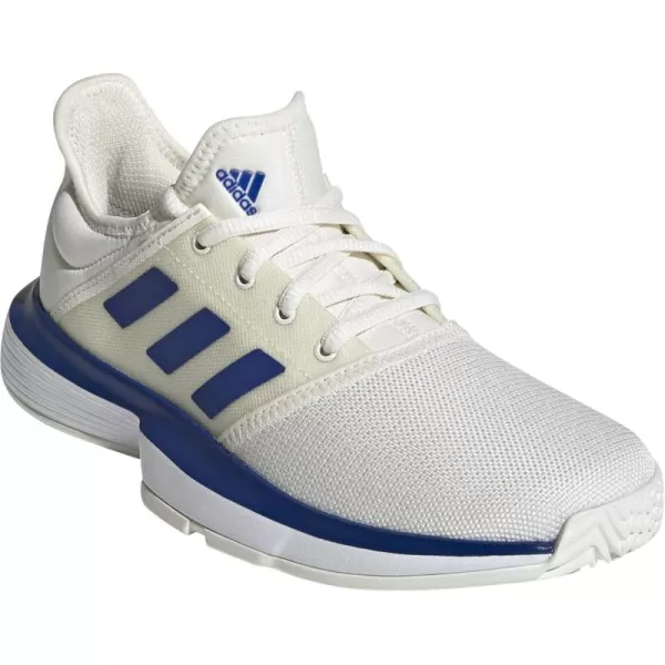 adidas UnisexChild Solecourt Tennis ShoeOff WhiteTeam Royal BlueWhite