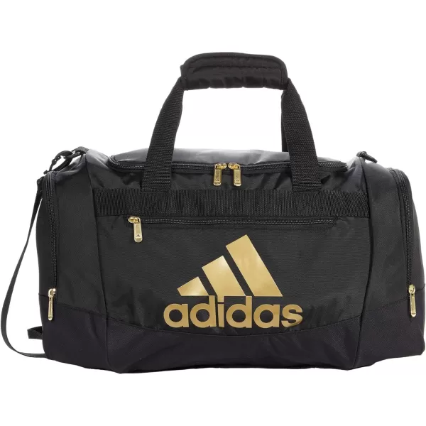 adidas Defender 4 Medium Duffel Bag BlackSilver Metallic One SizeBlackGold Metallic